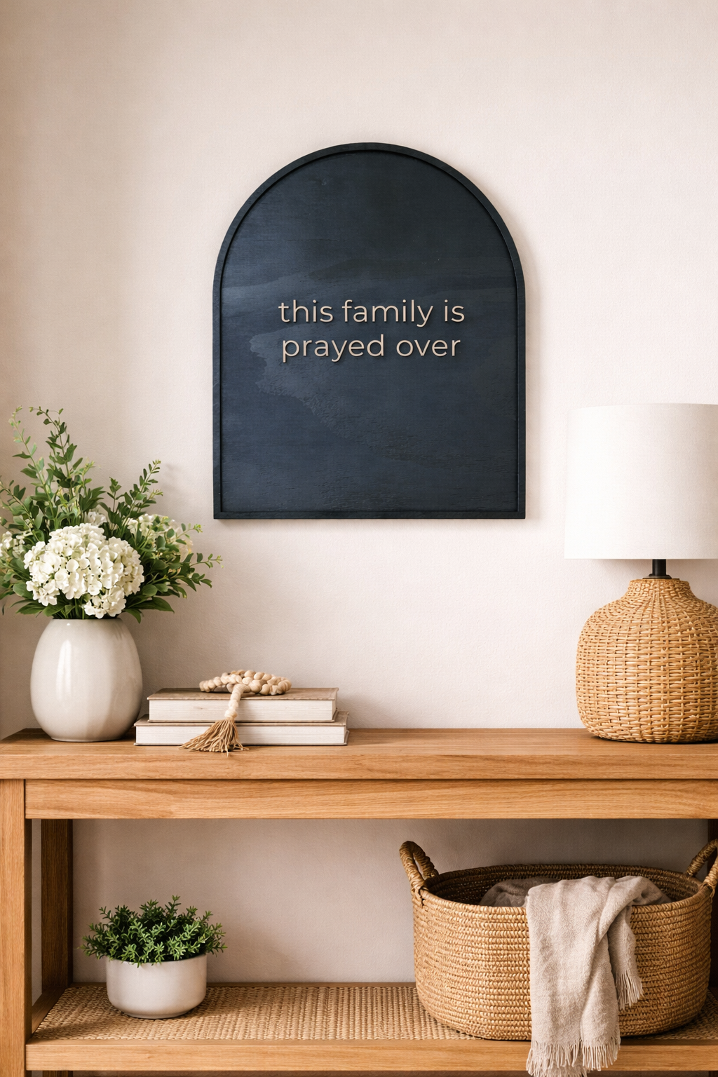 This Family Is Prayed Over – Arch Wood Wall Sign